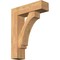 Ekena Millwork Imperial Block Smooth Bracket w/ Offset Brace, Western Red Cedar, 7 1/2"W x 26"D x 34"H BKT0806X26X34IMP05SWR - alternate 1